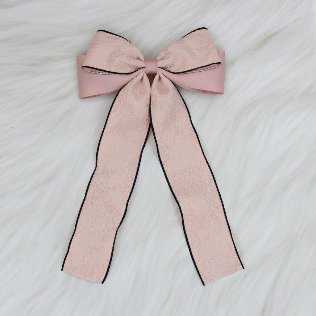 Korean Style Bow Hair Clip - Simple & Sweet Women's Ribbon Accessory