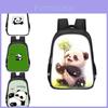 Panda Large Capacity 3d School Backpack Lightweight Oxford Cloth Unisex Bag