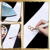 10pcs, Blank Satin Sashes Plain Sashes Party Accessory for Graduation Wedding Bachelorette Party DIY Supplies (White)