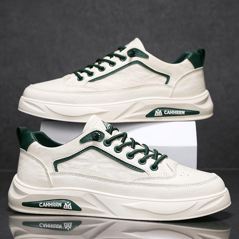 

Спортивне чоловіче взуття 2025 нова літня дихаюча тонка шкіряна кеди чоловічі спортивні та повсякденні кеди 44