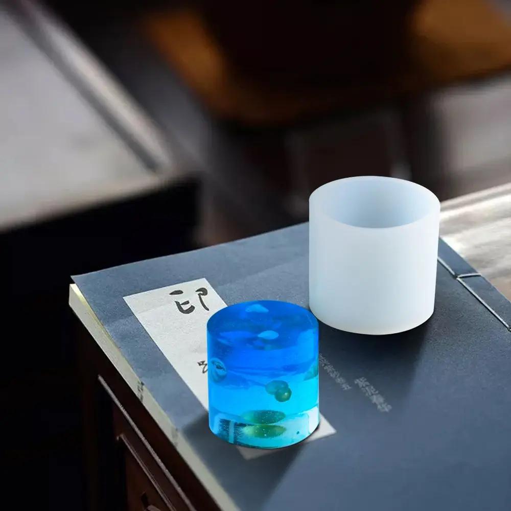 DIY Jewelry Making Molds Handmade Candle Mould Crystal Glue Resin Mold Silicone Casting Mould Cylinder