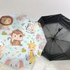 1pc Safari Animals Playing Instruments Umbrella with Plastic Handle,Suitable for All Seasons Home Travel Outdoor UmbrellaDD059