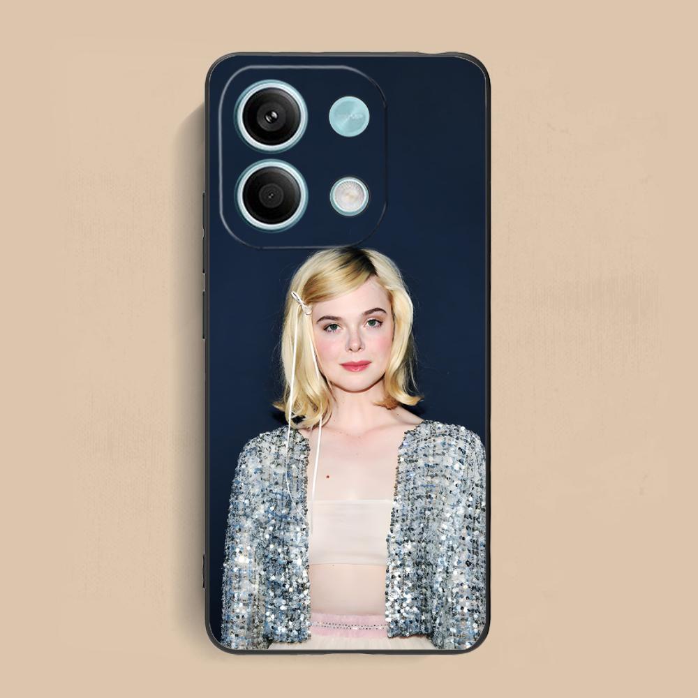 Матовый ТПУ чехол для мобильного телефона с изображением Elle Fanning для Xiaomi Redmi 15 14 13 12 A5 3 2 1 C Plus 4G 5G Цветная печать Redmi A1+
