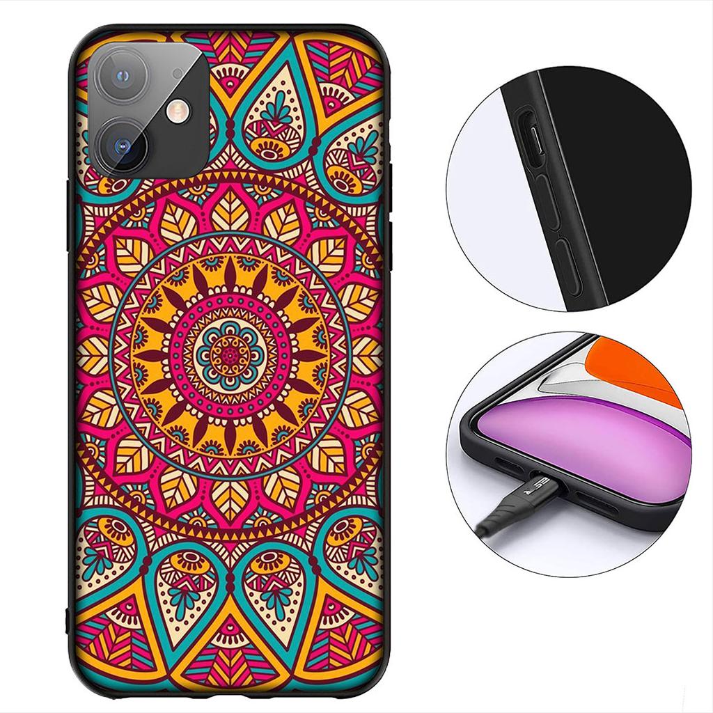 Floral Paisley Mandala flower Wood Texture Phone Case for Xiaomi Poco C85 C65 C75 X7 X6 M6 M8 F7 F8 Ultra F6 Pro Cover Casing
