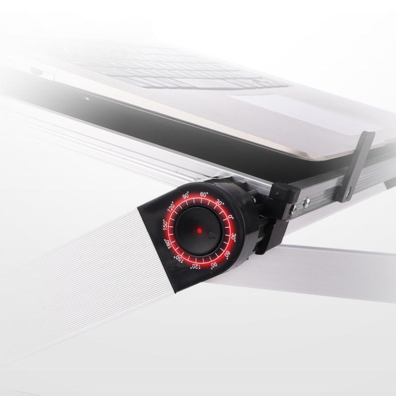 Aluminiumslegering Bærbar Bærbar Sammenleggbar Justerbar Bærbar Bærbar Skrivebord Datamaskin Bordstativ Bærbar PC