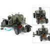 1/35 Pullback-Auto Flugabwehrkanone Flak Doppelläufer Mörser Raketenstart Militärlegierung Modell Kinderspielzeugauto Druckguss-Metallautos Spielzeug