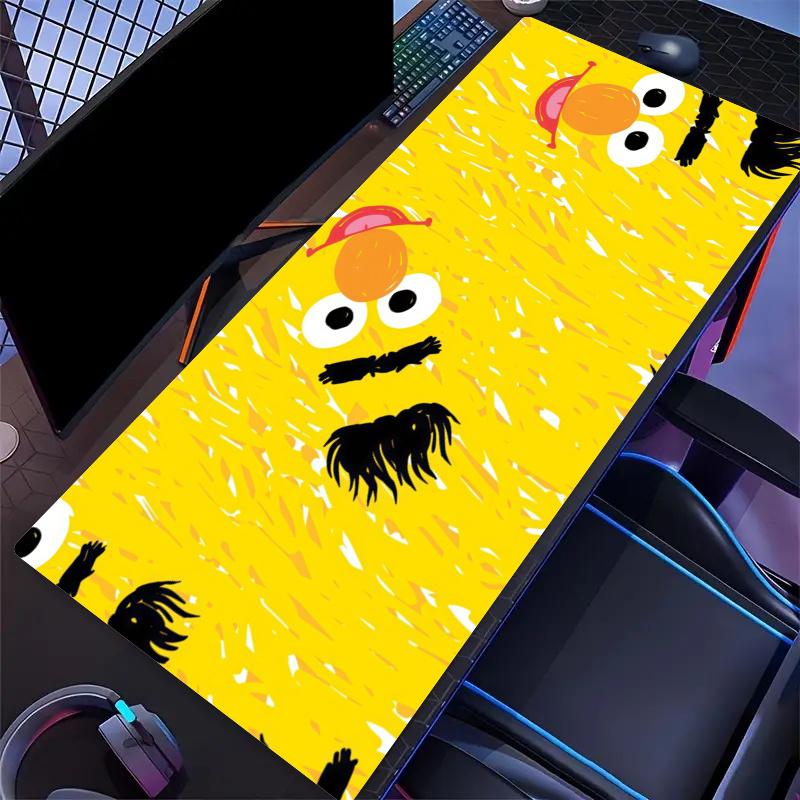 Sesame Street Print Cushion Non-slip Laptop Tablet Big Mousepad XXL Mat Mini PC Playmat With Lock edge