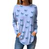 Tee Shirts For Women Fall Casual Long Sleeve Shirts Sweatshirt Vintage Graphic Printing Top Pullover Valentine's Day