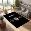 BESIKTAS J.K Printed Flannel Area Rug Non Slip Soft Polyester Floor Carpet Indoor Decor Mat for Bedroom Living Room Sofa Game Room Home Decoration