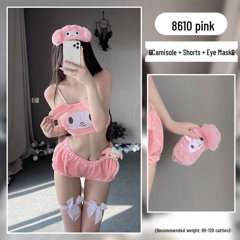 Illusionary Autumn/Winter Cartoon Lingerie Set: Cinnamoroll, My Melody & Kuromi Bra and Panty Collection
