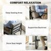 Outdoor Garden Furniture Set 4 Piece Patio Furniture With Slatted Table Indoor Outdoor Balcony Patio Conservatory Set