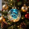 Ocean Inspired Bedroom Wall Decorations Animal Christmas Ball Ornament 3D Marine Life Hanging Decoration Underwater Sphere Ornaments Beach