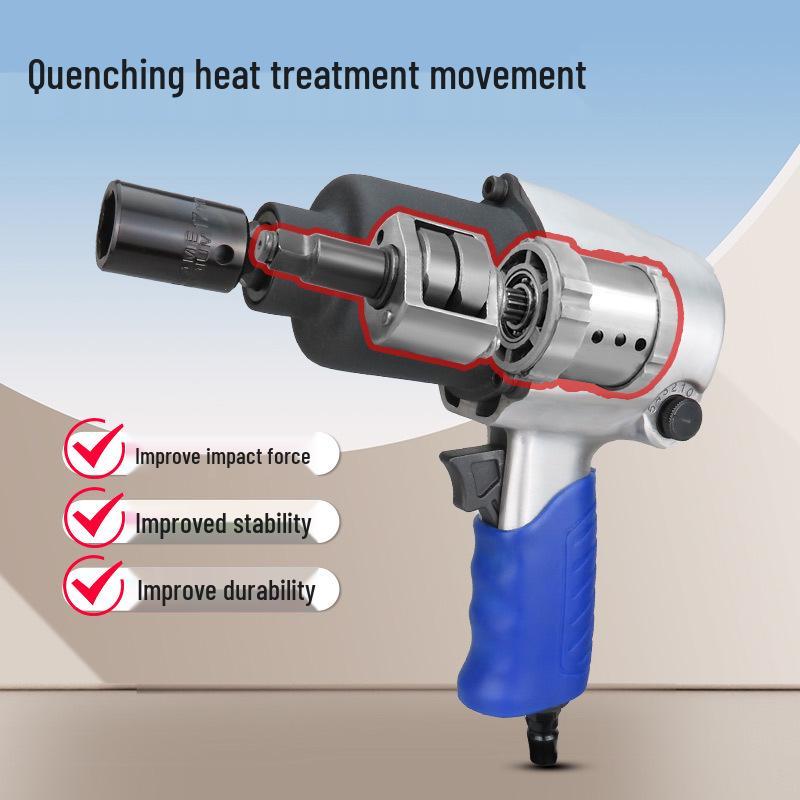 Gaobao Industrial Grade 1/2" Pneumatic Wrench for Auto Repair and Tire Patching.