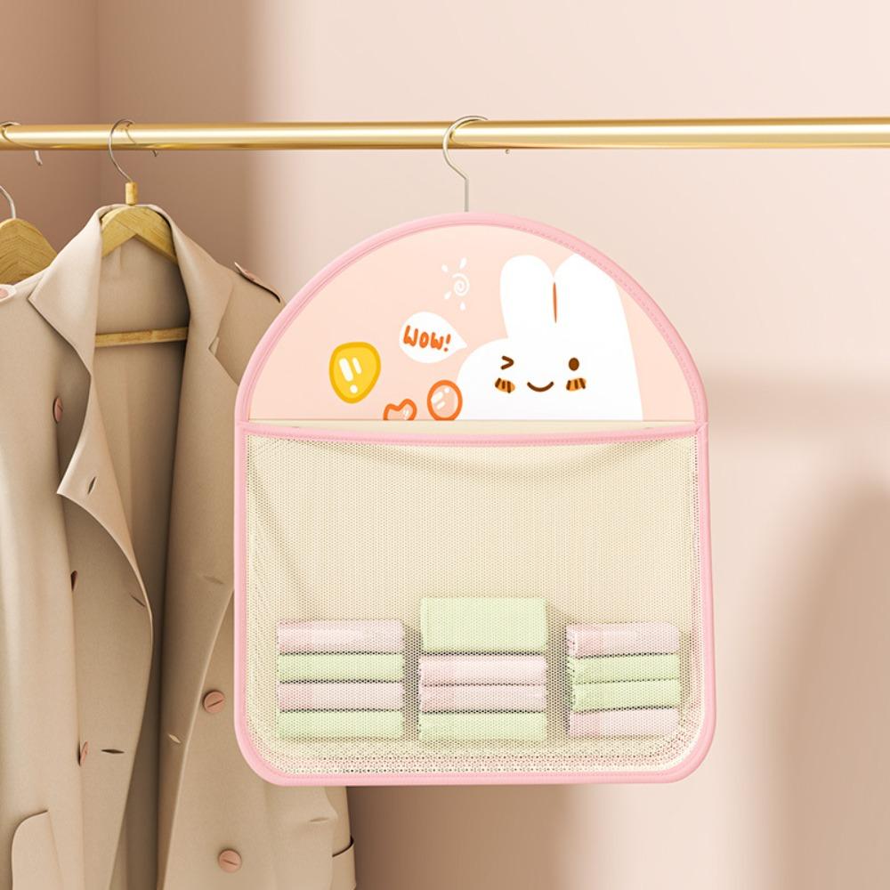 

Multi-layer Storage Mesh Bag Wardrobe Hanging Large Capacity Rabbit Mesh Organizing Bag Multi-function Save Space