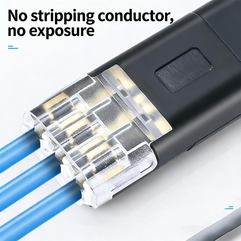 Universal Wiring Splicing Conectors Wire Connect Terminals Connectors 3Pin Bidirectional Pluging Cable Buckle