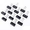 TreegoArt Black Paper Clips for Paper and File Management Organized and Secure for Office, Home - Pack of 12 Clips