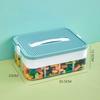Plastic Building Blocks Storage Boxes Green/Yellow Storages Box  Building Blocks