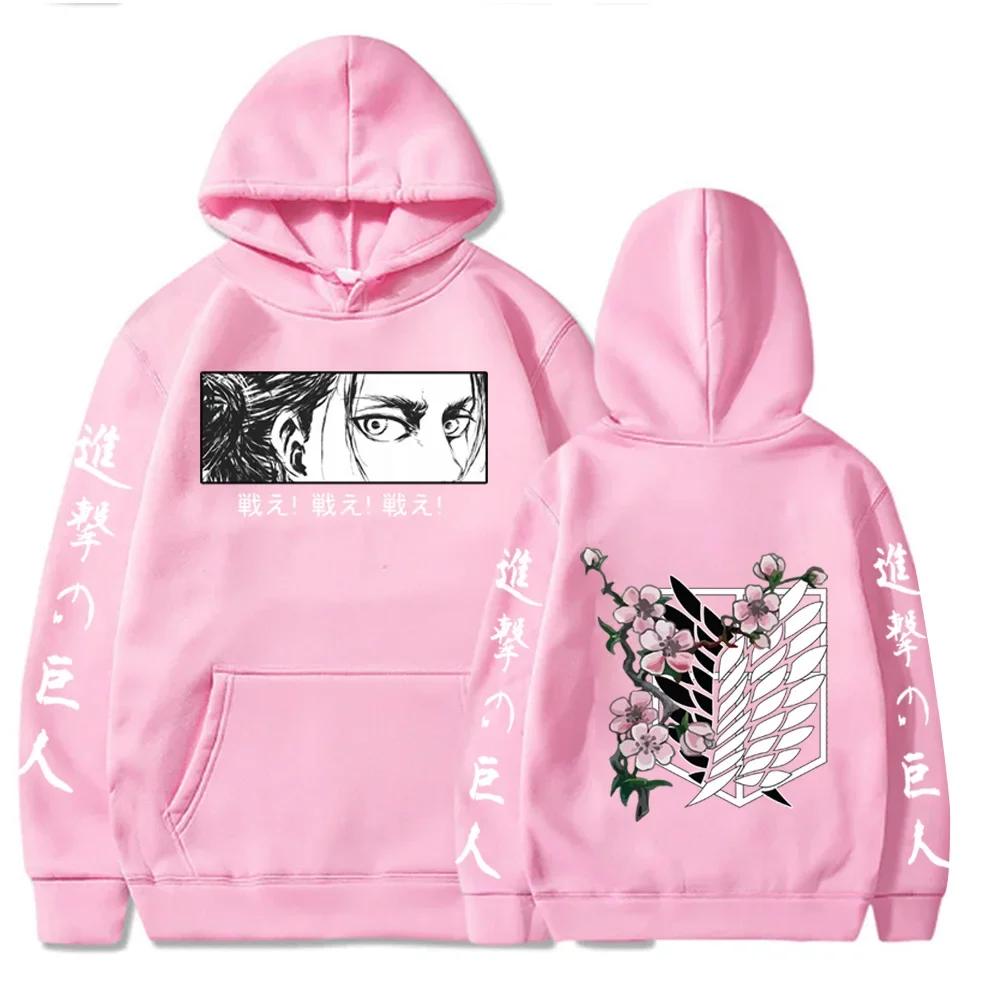 Hot Anime Attack On Titan Hoodie Graphic Hooded Men Women Clothes Autumn Warm Sweatshirt Harajuku Streetwear Tops Long Sleev