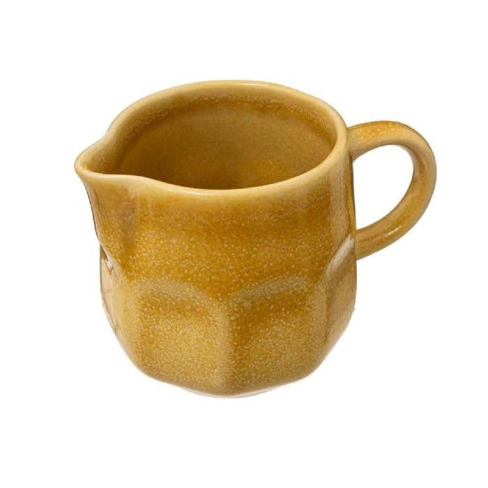 Pichet Ou Pot À Lait - Collection Campagne - Jaune - Grès - 7.7 X 6.5 X H:11 Cm