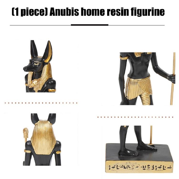Estatua Egipcia de Anubis Coleccionables Figura Escultura de Personaje Místico Egipcio Decoraciones Modernas para el Hogar Centros de Mesa