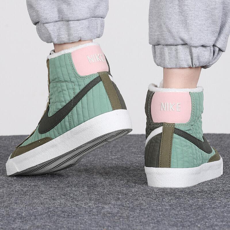 Nouvelles Nike Blazer Mid 77 Vert Pétrole GS DO5216-331