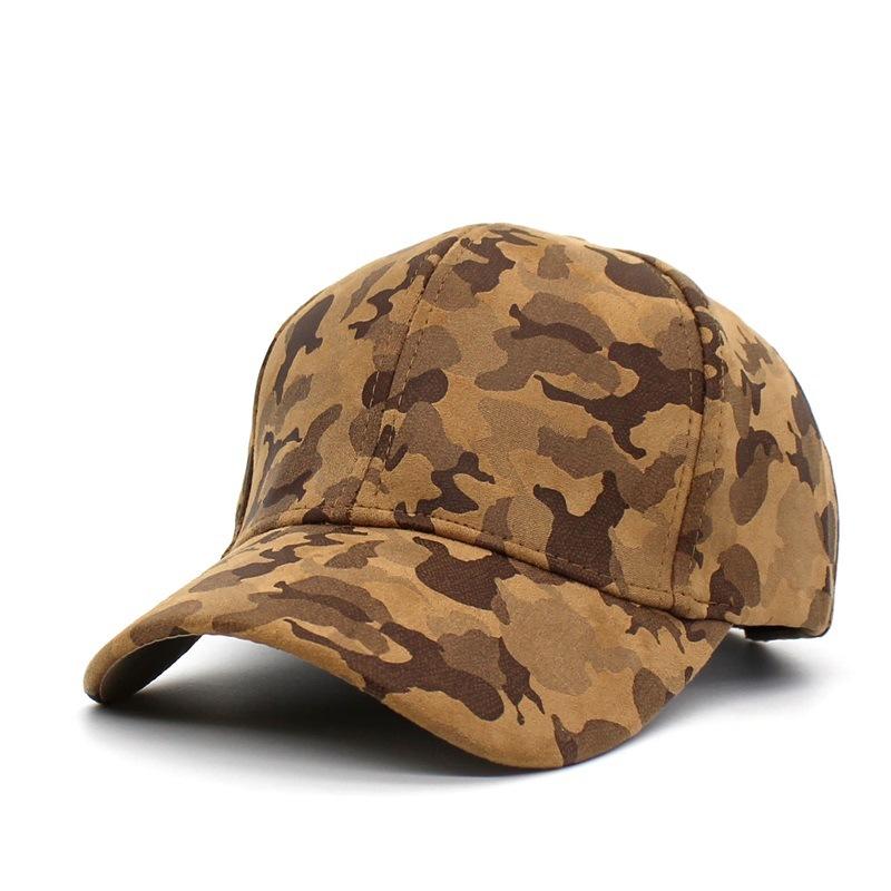 Camouflage Print Baseball Caps for Men Women Cotton Pu Snapback Hat Men's and Women's Hats Trucker Outdoor Sports Sunhats Gorra