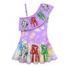 20763 Bambine Ragazze Steal a Brainrot 67 Stampa Costume da Bagno Intero