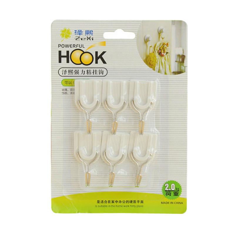 6 Pieces/set, Home Life, Daily Necessities, Household Hooks, Small Hooks, White, Small Object Hooks, Key Hooks