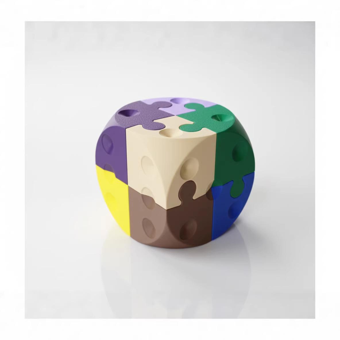 High Difficulty Level 10 Transparent Acrylic Puzzle: Adult Brain-Teasing Building Blocks Toy