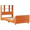 VidaXL Bed Frames Without Mattress Wax Brown 100x200cm Solid Pine Wood 3323697