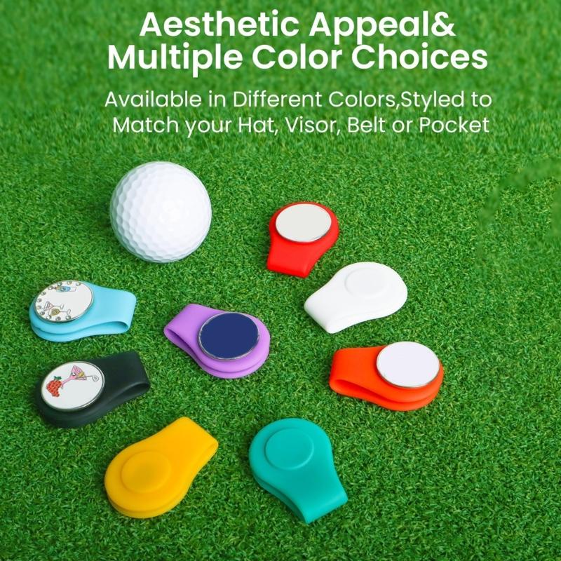 Golf Flexible Silicone Hat Clip Strong Magnetic Designs Ensures Secure Golf Marker Suitable for All Golf Hat Styles