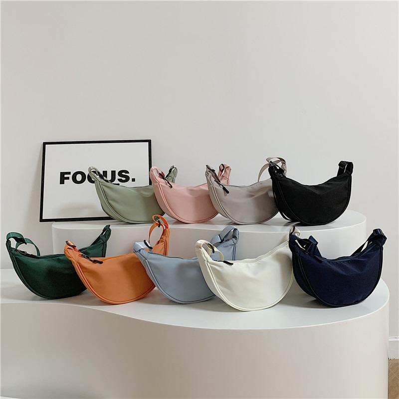 New multi-color dumpling bag women's lightweight versatile nylon shoulder bag mobile phone messenger small bag