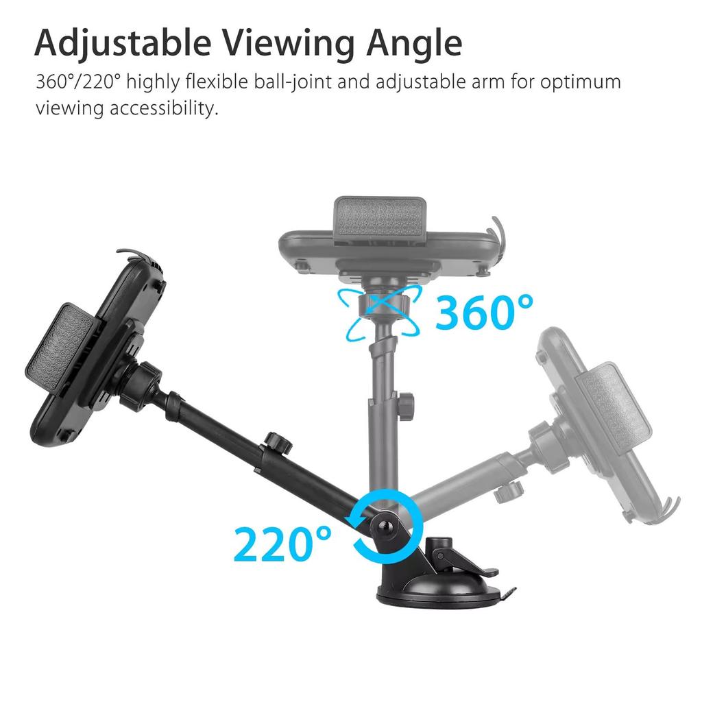 Suction Cup 360 Car Window Windshield Dashboard Mount Phone Holder Stand For iPhone 15 14 Pro Max Samsung S24 Xiaomi Redmi Note 13 Oppo Huawei Bracket