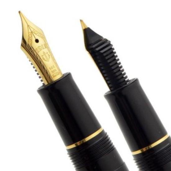 Sailor Professional Gear Slim Gold Fountain Pen Black Extra Fine Nib 11-1221-120 with Converter
