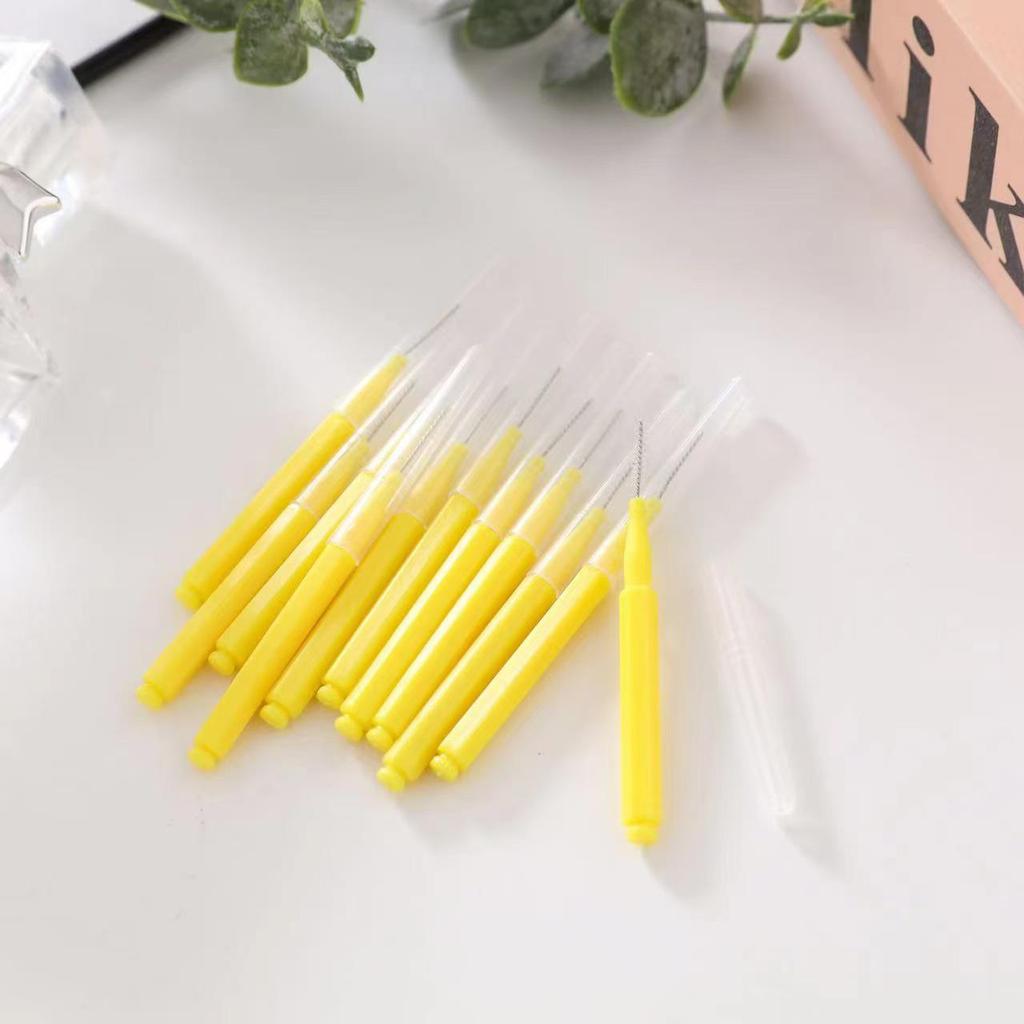 Soft Bristle Pencil-Type Interdental Brush for Cleaning Tooth Gaps and Gum Care