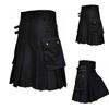 Skirt Men Clothing Retro Scottish Tartan Traditional