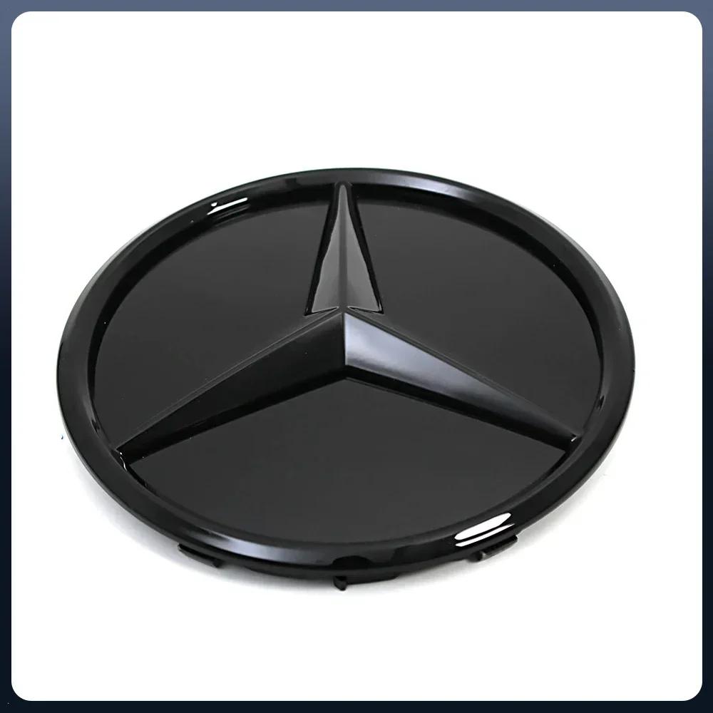 Car Sticker For Mercedes Benz Front Grill Mirror Emblem Glossy Black 3D Star Logo Fit For Mercedes Benz A C S SL CLA CLS GLA GLB