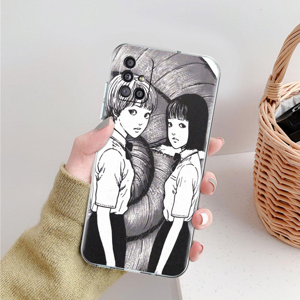 Soft Phone Case For Samsung Galaxy A51 A21s A71 A12 A31 A52 A41 A32 A02s A11 A72 A52 Clear Back Cover Funda Junji Ito Tomie Tees