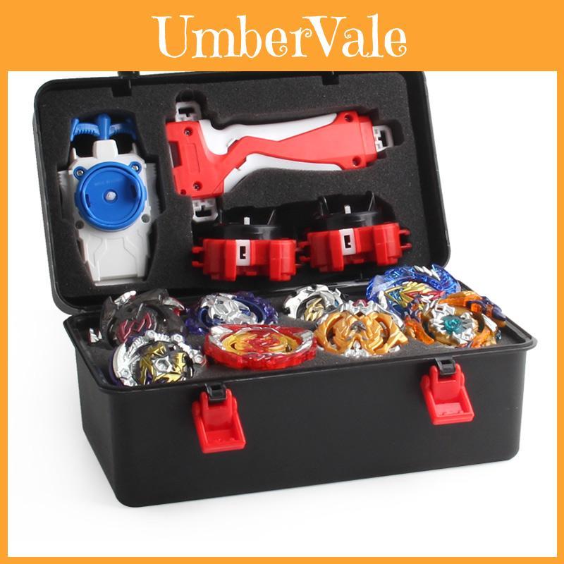 Set Beyblade di Qualità Premium 12 pezzi Giroscopio Portatile B122 B125 B127 Con Custodia