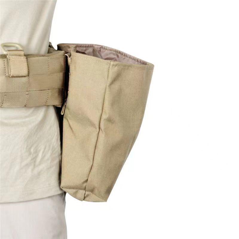 Riñonera Táctica MOLLE Camuflaje: Bolsa de Reciclaje Plegable y Estuche para Emergencias, Montañismo y Actividades al Aire Libre