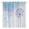 2Pcs Fresh Dandelion Pattern Blackout Curtains Home Bedroom Living Room Darkening Heat-insulating and Noise-reducing Curtain