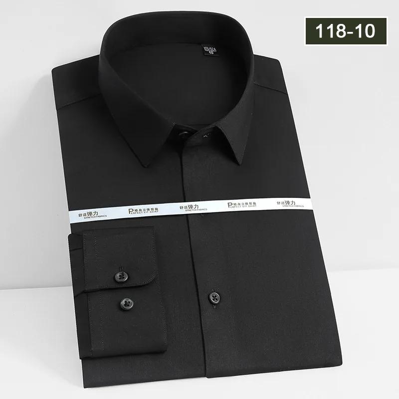 Herren weißes Hemd langärmlig Hochzeit Business bügelfrei formelle Kleidung professionelle Arbeitskleidung Freizeit knitterarmes Hemd