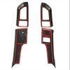 Carbon Fiber Look Console Middle Air Vent Outlet Covers For Ford F150 F-150 2015-2019