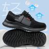 Fashion Breathable Men Work Shoes Summer Safety Shoes Lightweight Protective Sneakers Safety Steel Toe Shoes Men Puncture-Proof Boots
