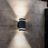 Modern And Elegant Outdoor Wall Light Waterproof Pvc Rectangle Design For Gardens
