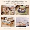 Heavy Duty Pet Cushion Cozy Winter Warm Plush   Washable Orthopedic Support Floor Pad Dogs