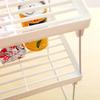 Foldable Storage Organizer Shelf, Multi-Purpose Bathroom & Kitchen Organizer, Space Saving Storage Rack for Cabinets, Countertop