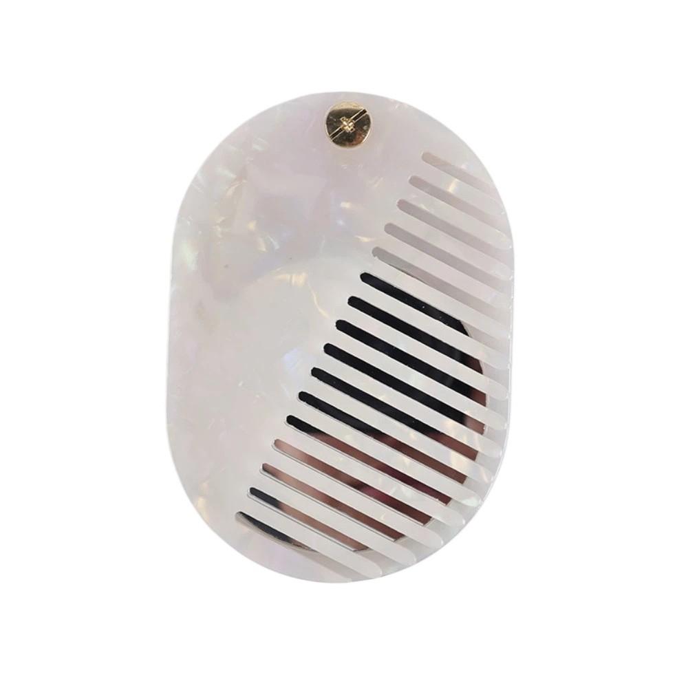 Anti-Static Folding Hair Brush Mini Acetate Makeup Mirror Portable 2-in-1 Comb Mirror  Student Use