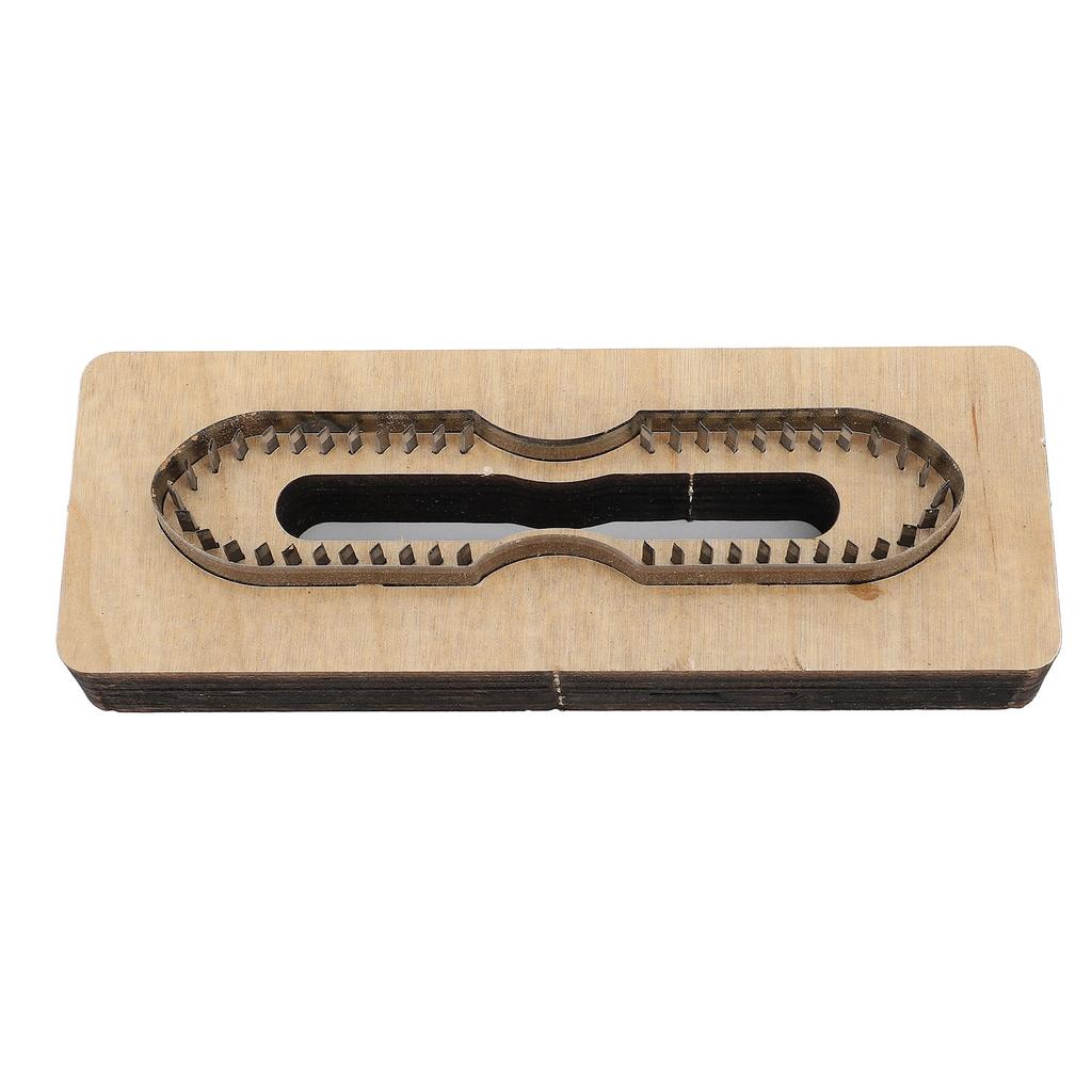 Leather Cutting Die Steel Wooden Strap Head Leather Die Cutting Mould for DIY Crafts Hardware