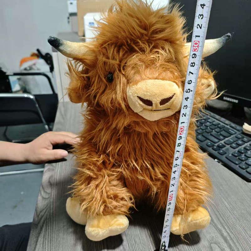 Schottisches Hochlandrind Plüschtier - Langhaarige Kindergeschenkpuppe